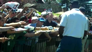 Michael Jordan signing autographs at 2012 Lake Tahoe golf event
