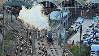 A Tyneside Streak! 60007 Sir Nigel Gresley blasts Newcastle | Edinburgh Christmas Market | 23/11/23