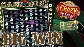 CRAZY TIME - BIG WIN ON CASH HUNT