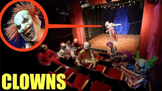 when you see clowns inside clown movie theater, DO not watch the show!! Get out as FAST as you can!!