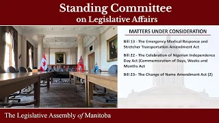 Standing Committee of Legislative Affairs - 254 - May 13, 2024