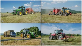 🍀Seno 2021 - 4x John Deere, 3x Challenger, 2x Massey Ferguson, 2x Liaz, CAT, PD Balog nad Ipľom