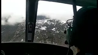 Snow@falls the lukla airport solukhumbu,nepal by helicopter seen