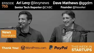 E755: News Roundtable! Ari Levy & Dave Mathews: Trump, Cloudflare, amazon, IPO lows, Uber, Bitcoin