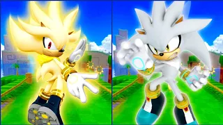 Super Silver vs Silver The Echidna | vs All Bosses Zazz Eggman - All 66 Characters Unlocked