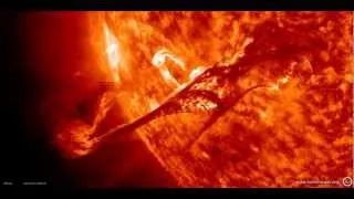 NASA images of a magnificent eruption seen by SDO (Solar Dynamics Observatory) - Video V AX