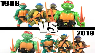 TMNT Gamestop Retro Figures 4-Pack  |  Comparing to 1988 Vintage Releases