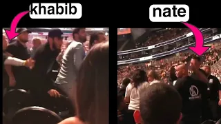 khabib and nate diaz altercation