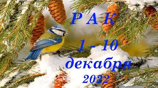 РАК. 1 - 10 декабря 2022г. Таро прогноз, гороскоп на неделю.