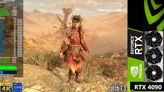 Horizon Forbidden West Patch 1.3, XeSS Native 4K | RTX 4090 | i9 14900KS