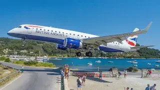 SKIATHOS AIRPORT - JETBLASTS, LOW LANDINGS and GO AROUNDS - The EUROPEAN ST. MAARTEN (4K)