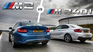 BMW M2 vs M240i ACCELERATION Sound & DRAG RACE by AutoTopNL