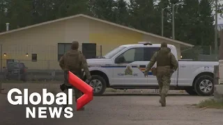 Community reeling as RCMP search for BC murder suspects in Manitoba