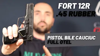 Fort 12R - Pistol  de autoaparare full otel, cu bile de cauciuc in cal. 45 Rubber