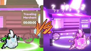 Pet Simulator X New Travelling Merchant Vs Mysterious Merchant