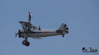 Air Plane Wing Walking | 2019 Manassas Air show | Wing Walker Joe Bender