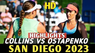 Jelena Ostapenko vs Danielle Collins Wta San Diego 2023 Round 2 - Full Match Highlights
