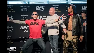 UFC 216 Media Day Staredowns (w/commentary) - MMA Fighting