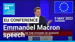 Replay: Emmanuel Macron addresses EU conference on the future of Europe • FRANCE 24 English
