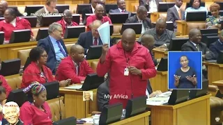 Chaos In Parliament - EFF Ask For Secret Ballots To Remove Zuma
