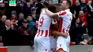 Stoke City vs Chelsea 1 2 2017 all goals Highlights EPL