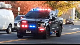 (RUMBLER, DUAL SIREN & DUAL HORN) Spotswood Police Dept. - F-150 & Crown Vic responding