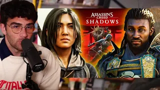 Assassin's Creed Shadows Who Are Naoe and Yasuke | #HasanAbi Reacts