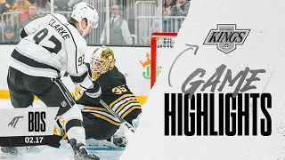 Brandt Clarke scores First NHL Goal in OT Thriller over Boston Bruins | LA Kings Game Highlights