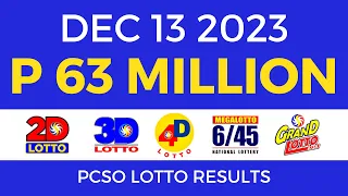 Lotto Result December 13 2023 9pm PCSO