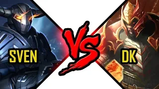 Sven vs Dragon Knight - Dota 2 Battle Rogue Knight versus Davion (DK) #19