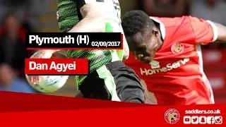 DEBUT GOAL | Dan Agyei on that fine header against Plymouth Argyle
