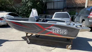 Girgis 390 и 520-я консоль. Обзор и отгрузка лодки в Омск