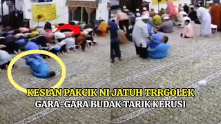 "GERAMNYA" - PAKCIK J4TUH TERDUDUK LEPAS BUDAK MAIN TARIK KERUSI MASA SOLAT TARAWIH