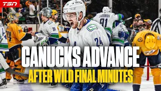 Canucks score series clinching goal in final two minutes of game