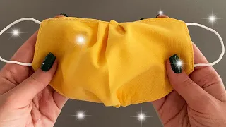 It only takes 5 minutes to sew a simple mask - Very Easy to Breathe (Does not touch nose & mouth)