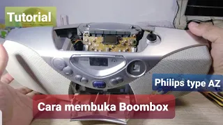 Tutorial: Cara membuka boombox Philips seri AZ