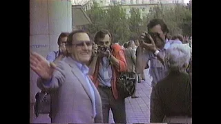 Rare immagini di Alberto Sordi al Festival cinematografico Internazionale di Mosca. Luglio 1983