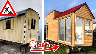 Transforming a Trailer into a Tiny House in 48h