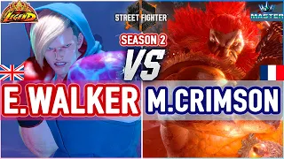 SF6 🔥 Ending Walker (Ed) vs Mister Crimson (Akuma) 🔥 SF6 High Level Gameplay