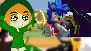 Mob Talker React To Sonic Speedruns Minecraft (Minecraft Animation) by JayPig Animations