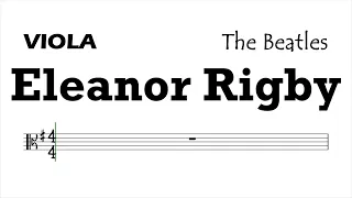 Eleanor Rigby Viola Sheet Music Backing Track Play Along Partitura