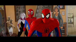 Spider-Man: Into The Spider-Verse Aunt May's House Fight Scene interpolated with 60FPS