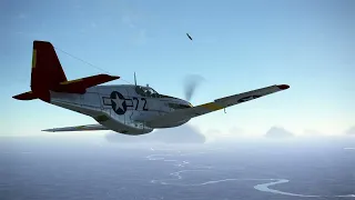 IL-2 VR 4K | P-51 (Red Tail) Action