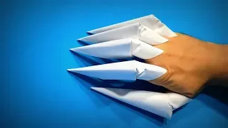 Origami drápy Jak si vyrobit papírové drápy Papírové řemesla