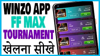 winzo me free fire max tournament kaise khele