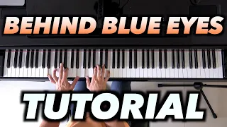 Songs On Piano | Behind Blue Eyes (Limp Bizkit version) TUTORIAL!