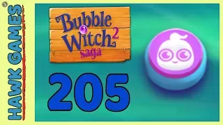 Bubble Witch 2 Saga Level 205 (Ghost mode) - 3 Stars Walkthrough, No Boosters