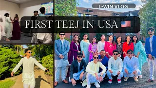 Celebrating teej in Webster Uni🇺🇸Invitation from Nepali girls🇳🇵#teej  #experience #nepali  #usa