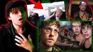 Overnight in the HAUNTED Winchester House (w/ Sam & Colby) | GARRETT WATTS REACTION