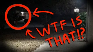 STRANGE CREATURE outside my house? (ALIEN cought on CAMERA!)